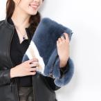  Rex мех сцепление retro голубой / темно-зеленый женский осень-зима натуральный мех мех сумка ручная сумочка мех сумка (No.01000847r)