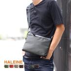 ショッピングサコッシュ HALEINE サコッシュ マチ付き 日本製 ナイロン ヌメ革 メンズ 横型 ショルダー バッグ ［名入れ 可能］［Makuake掲載］(07000409-mens-1r)