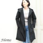 Filomo ダウンコート レディース ロング ラグランスリーブ ダウン コート フード付き ベルト付き ギフト (08000191r)