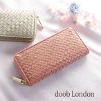 ショッピングラウンドファスナー [doob London] 本革 ラウンドファスナー 長財布 イントレチャート / レディース 金運