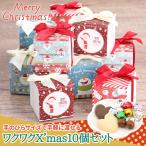 わくわくクリスマス お菓子 詰め合わせ 10個セット プチギフト ボックス 個包装 子ども