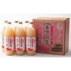 ショッピングジュース りんごジュース　青森　希望の雫品種ブレンド瓶　1000ml瓶×6本入