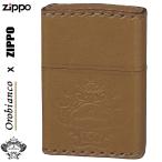 zippo (ジッポーライター)オロビアンコ　OROBIANCO　国産牛革巻き、手縫い ZIPPO キャメル送料無料（ネコポス可）