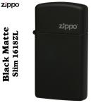 zippo ジッポ ジッポーライター ブラックマットジッポスリム ZIPPO#1618ZL