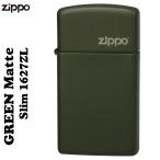 ショッピングzippo ZIPPO ライター グリーンマットジッポ・スリム#1627ZL プレゼント ギフト 送料無料 ネコポス可
