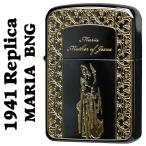 ZIPPO（ジッポーライター）1941レプリカ 聖母 マリア BNG ブラックニッケル/ゴールド