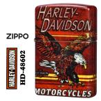 zippo ジッポーライターハーレーダビッドソン Harley-Davidson HARLEY 白頭鷲 5面加工 プリント HD-48602 ハクトウワシ USA 送料無料  ネコポス可