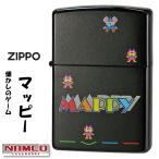 zippo(ジッポーライター)ナムコレジェンダリー 懐かしのゲームデザイン マッピー MAPPY ブラック塗装+インクジェット  名作ゲーム  送料無料 (ネコポス可)