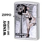 zippo ジッポーライターZIPPOキャラクター人気の WINDY デザイン Z207-119768  キュート かわいい カッコイイ　レトロ  ギフト 送料無料  ネコポス可