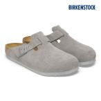 ショッピングビルケン 毎日発送 ビルケンシュトック ボストン メンズ レディース 普通幅 グレー スエード BIRKENSTOCK BOSTON STONE COIN 1027688