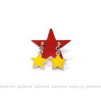 Yahoo! Yahoo!ショッピング(ヤフー ショッピング)スター ピアス カラフル シルバー ライン イエロー JAJABOON ジャジャブーン （メール便ＯＫ）