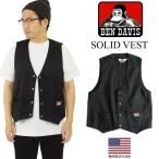ベンデイビス BEN DAVIS ソリッドベスト アメリカ流通モデル メンズ 94 M-XL ベンデービス ツイル ベスト ジレ ワークベスト