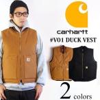 カーハート Carhartt V01 ダック ワークベスト ｜ ベスト メンズ DUCK VEST 中綿 キルティング 12オンスのコットンダック ダイヤモンドキルトライニング ジップ