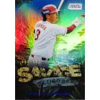 ショッピング楽天24 【浅村栄斗/東北楽天ゴールデンイーグルス】2025 Topps NPB Stadium Club [SAVAGE SLUGGERS/ブルーパラレル] 150枚限定 (098/150)　