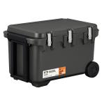 HUGEL 真空断熱クーラーボックス 60L チャコールグレー VITC-60   約22.8日長時間保冷,停電対策,台風,アウトドア,アイリスオーヤマ　在庫切れの場合順次出荷