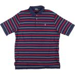 古着 ラルフローレン Ralph Lauren POLO by Ralph Lauren 半袖 ボーダー ポロシャツ メンズXL /eaa381433 【SS2509_30】