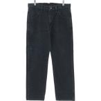 ショッピング古着 古着 ラスラー RUSTLER ブラックデニム ストレートデニムパンツ メンズw33相当 /eaa417038