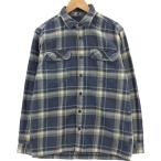 ショッピングパタゴニア 古着 パタゴニア ORGANIC COTTON オーガニックコットン 53947FA18 長袖 フランネルチェックシャツ ボックスシャツ メンズM相当 /eaa419286