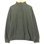 古着 ORVIS ハーフジップスウェットシャツ トレーナー メンズL相当 /eaa434032