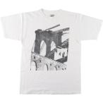 ショッピングjam 古着 90年代 GRAVITIY GRAPHICS BROOKLYN BRIDGE アートTシャツ USA製 メンズL ヴィンテージ /eaa442537