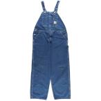  б/у одежда 00 годы Carhartt Carhartt большой размер Denim комбинезон USA производства мужской w40 соответствует /eaa459842