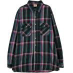 ショッピング古着 古着 90年代 ファイブブラザー Five Brother 長袖 ヘビーネルチェックシャツ USA製 メンズXL相当 ヴィンテージ /eaa477951