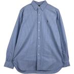 ショッピング古着 古着 ラルフローレン Ralph Lauren CLASSIC FIT マルチストライプ 長袖 ボタンダウンストライプシャツ メンズM相当 /eaa495526