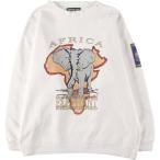 ショッピングアメリカンイーグル 古着 アメリカンイーグル AMERICAN EAGLE ゾウ柄 アニマル スウェットシャツ トレーナー メンズL相当 /eaa501101