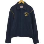 古着 ~90年代 ELITE 襟付き ウールスタジャン アワードジャケット バーシティジャケット メンズL相当 ヴィンテージ /eaa504087