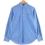古着 ラルフローレン Ralph Lauren CLASSIC FIT 長袖 ボタンダウンストライプシャツ メンズM相当 /eaa512392