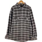 古着 フィールドアンドストリーム FIELD and STREAM オンブレチェック 長袖 ヘビーネルチェックシャツ メンズXL相当 /eaa522080 【SS2512_30】