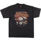 古着 ハーレーダビッドソン Harley-Davidson 鷲柄 イーグル柄 モーターサイクル バイクTシャツ メンズL相当 /eaa540020