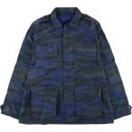 古着 ギリシャ軍 迷彩柄 ブルーリザードカモ B.D.U ミリタリージャケット XXL メンズXXL相当 /eaa542011 【SS2512_10】