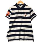 古着 ラルフローレン Ralph Lauren POLO by Ralph Lauren CUSTOM FIT ビッグポニー 半袖 ボーダー ポロシャツ メンズL相当 /eaa543029
