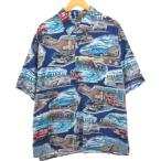 古着 80-90年代 レインスプーナー ダイヤモンドヘッドタグ 総柄 レーヨン アロハシャツ ハワイ製 メンズXL相当 ヴィンテージ /eaa543131