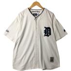 古着 スターター Starter MLB DETROIT TIGERS デトロイトタイガース ゲームシャツ ベースボールシャツ メンズXL相当 /eaa546544