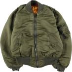 古着 民間品 アルファ ALPHA MA-1タイプ ミリタリー フライトジャケット USA製 メンズS相当 /eaa549508