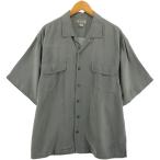 古着 トミーバハマ Tommy Bahama 半袖 オープンカラー シルクシャツ  ボックスシャツ メンズL相当 /eaa549611