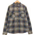 古着 ビラボン BILLABONG CORE FIT STRETCH オンブレチェック 長袖 フランネルチェックシャツ メンズL相当 /eaa554995 【SS2512_30】