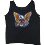  б/у одежда Harley Davidson . рисунок Eagle рисунок череп рисунок Skull рисунок майка Canada производства женский L соответствует Vintage /eaa556006 [SS2603_10]