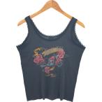  б/у одежда 90 годы Harley Davidson Harley-Davidson 3D EMBLEM майка женский S соответствует укороченные брюки длина Vintage /eaa562348 [ss2601_10]