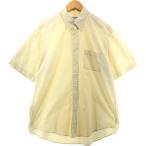古着 イヴサンローラン Yves Saint Laurent POUR HOMME プールオム 半袖 ボタンダウンシャツ メンズL相当 /eaa562901