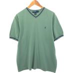 古着 ラルフローレン Ralph Lauren POLO by Ralph Lauren Vネック 半袖 ワンポイントロゴTシャツ メンズL相当 /eaa564498