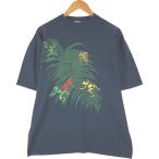 古着 90年代 HARLEQUIN アニマル柄 カエル柄 アニマルTシャツ メンズXL相当 ヴィンテージ /eaa564836
