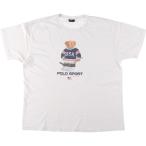 古着 90年代 ラルフローレン POLO by Ralph Lauren ポロベア 半袖 プリントTシャツ USA製 メンズXL相当 ヴィンテージ /eaa567760