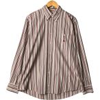 古着 バーバリー Burberry's BURBERRY LONDON マルチストライプ 長袖 ボタンダウンストライプシャツ メンズL相当 /eaa567939