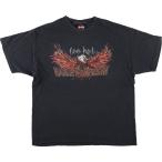 古着 00年代 ハーレーダビッドソン Harley-Davidson 鷲柄 イーグル柄 モーターサイクル バイクTシャツ メンズL相当 /eaa568618