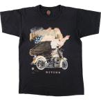 古着 90年代 ハーレーダビッドソン Harley-Davidson 鷲柄 イーグル柄 モーターサイクル バイクTシャツ USA製 メンズL相当 /eaa568800