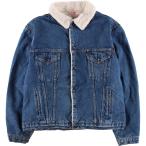ショッピング古着 古着 80年代 リーバイス Levi's 70608-0219 デニムボアジャケット メンズXL相当 ヴィンテージ /eaa579851