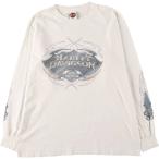 古着 00年代 ハーレーダビッドソン Harley-Davidson ロングTシャツ ロンT USA製 メンズXL相当 /eaa580606
